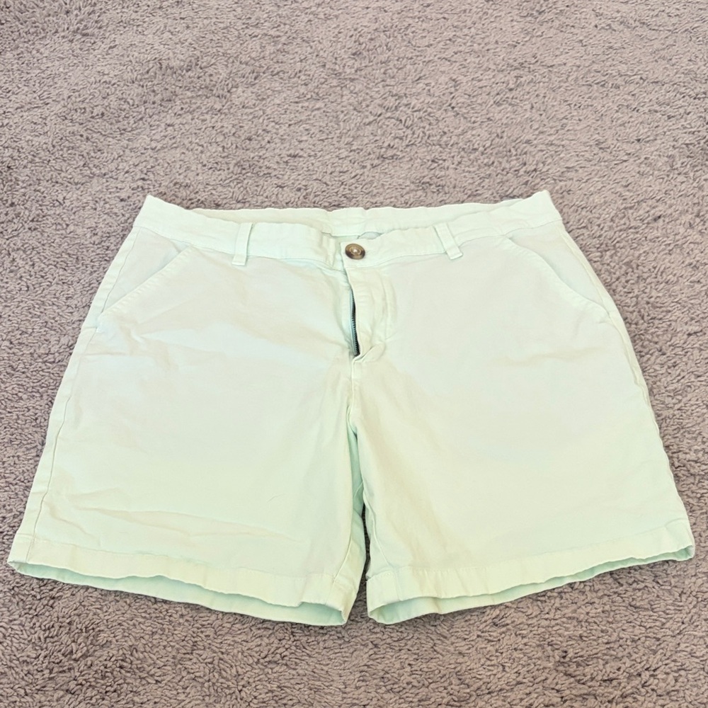 Chubbies mint green shorts, 35 waist, 7” inseam